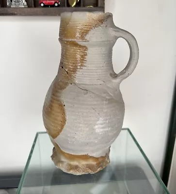 Buy Late Medieval Stoneware Jug, Late 14th/ Early 15th Century Siegburg - 23cm • 95£
