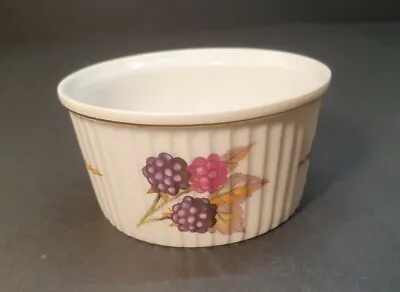 Buy Vintage Jam/Custard Bowl Potteries England; Fruits Painting;  8 X 4 Cm • 3£
