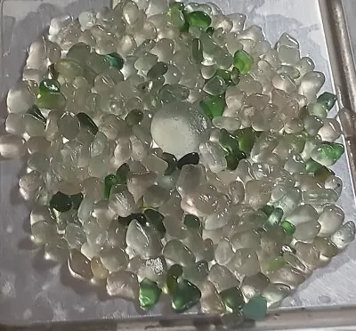 Buy 301 Very Small Aqua Clear Green Mosaic English Sea Glass North East Coast Seaham • 18£
