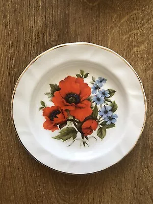 Buy Small Decorative Plate With Poppies, Argyle • 3.99£