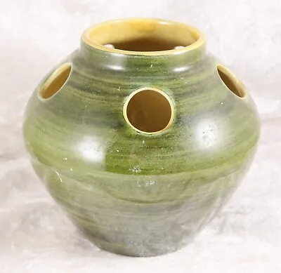 Buy Brixham Pottery Small Posy Vase In Green 4 Inches Tall Collectable • 7£
