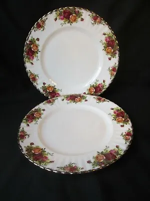 Buy Royal Albert Old Country Roses ,Two 26 Cm Dinner Plates Great Used Condition , • 12.50£