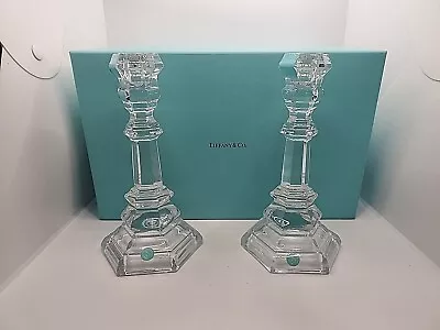 Buy Vtg Tiffany And Co 8  Pair Of Candlesticks Holders With Original Box, Never Used • 148.88£