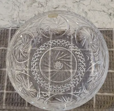 Buy Badash Vintage Glass Bowl Poland 24% Lead Crystal New 8  Snowflake Pattern • 25.93£