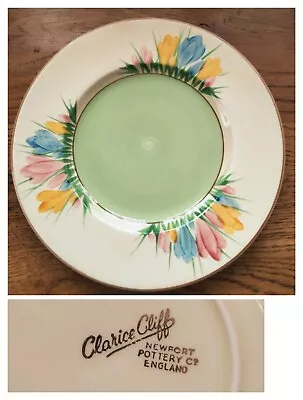 Buy Clarice Cliff Crocus Plate 6.5 Inches Diameter Newport Pottery, 3 Available VGC • 22£