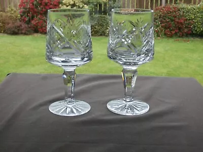 Buy 2 X Tyrone Crystal  O'NEILL Pattern  Wine Glasses - Ex Cond - Stamped • 24.99£