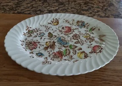 Buy Johnson Bros England STAFFORDSHIRE BOUQUET Vintage 14” Ceramic Tableware Platter • 5.99£