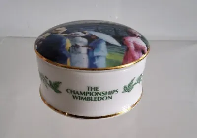 Buy Wedgwood Limited Edition Wimbledon Collection Bone China Trinket Box Dish 1994  • 19.99£