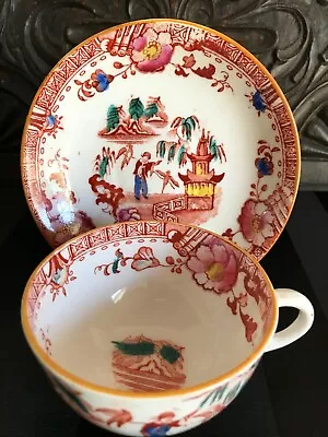 Buy Georgian Hilditch & Sons, Chinoiserie Cup & Saucer, C 1840 • 28£