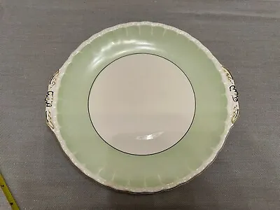Buy Vintage - Cream Petal - Grindley Plate - Meat/cake - Green 24cm / 9 1/2inches • 20£