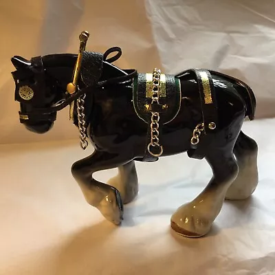 Buy Vintage Small Shire Horse With Some Tack Maybe Melba Ware ? 13cm Long • 15£