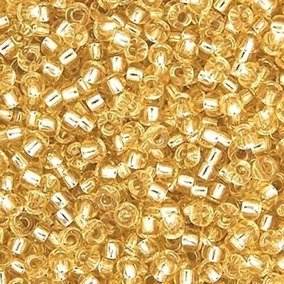 Buy Miyuki 11/0 Duracoat Galvanised Silver & Silver Lined Gold Seed Beads - 10g & 5g • 2.90£