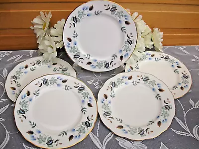 Buy COLCLOUGH 'Linden' Bone China 5 X 8 Inch Salad/Lunch Plates In Excellent Cond • 14.99£