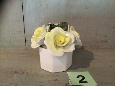 Buy Decorative Bone China Yellow Roses Ornament Made In England • 12£