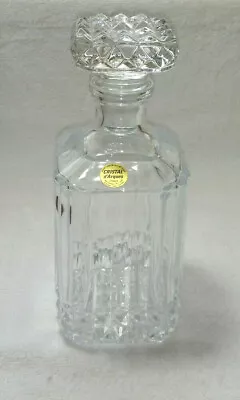 Buy Stunning Cut Glass / Lead Crystal Decanter By Cristal D' Arques France 25cm Tall • 19.13£
