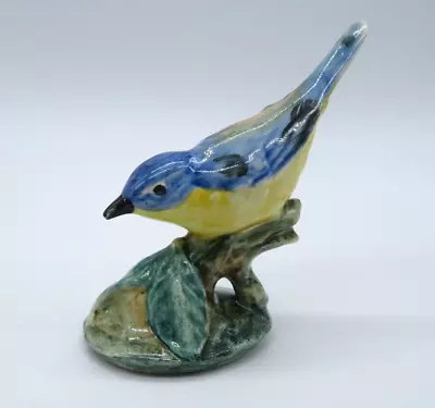 Buy VTG Stangl Studio Art Pottery Bird Figurine Hand Painted Blue Yellow Bird #3583 • 33.61£