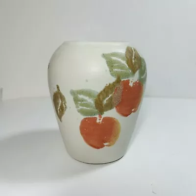Buy Vintage Conway Studio Pottery Vase Carol Wynne Morris Sponge Ware Apples • 4.99£