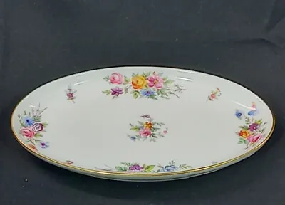 Buy Minton Marlow Bone China Floral Dish Serving Trinket Oval Small • 7.50£
