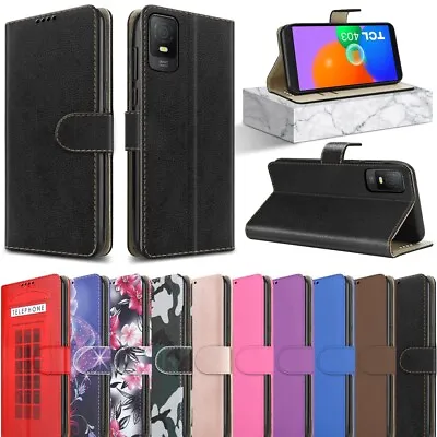 Buy For TCL 403 Case, Slim Leather Wallet Book Flip Shockproof Stand Phone Cover • 5.45£