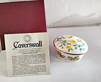 Buy Fine Bone China Caverswall England Miniature Oval Trinket Box Butterflies L@@k • 8£
