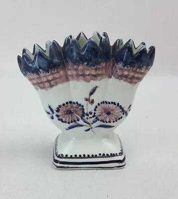 Buy Outeiro Agueda Pottery 3 Finger 8.5cm Flower Vase -Handmade Portugal Vintage • 16£