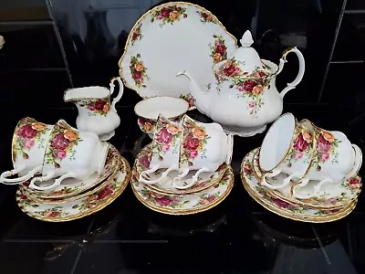 Buy Royal Albert Old Country Roses Tea Set. 22 Pieces. Good Cond. Marked As 2nds • 95£