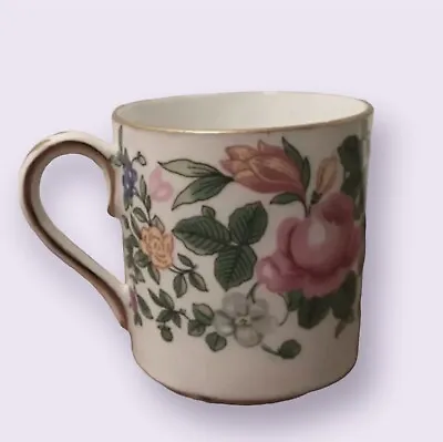 Buy Fine Bone China Crown Staffordshire England Tiny Floral Cup Candle Holder • 15.12£