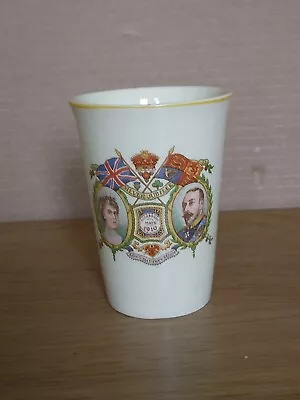 Buy King George V Commemorative 1935 Silver Jubilee Mug Beaker, Woods Ivory Ware • 1£