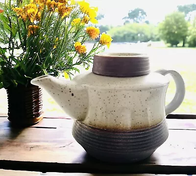 Buy Vintage Purbeck Pottery 'Portland'  Lidded Tea Pot • 44.99£