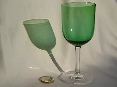 Buy Edwardian U Bowl Green Port Wine Glass Art Nouveau Era UG4 • 10£