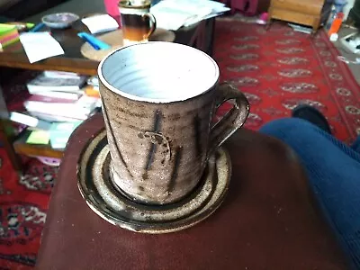 Buy Mask Pottery, Newlyn, Cornwall Tea/Coffee Cup & Saucer.  • 8£