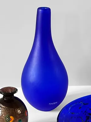Buy Kosta Boda Of Swende Gunnel Sahlin Cobalt Blue Vase • 45£