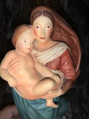 Buy Franklin Mint Madonna Sistine Figurine Hand Painted Christmas Mother &child Gift • 6£