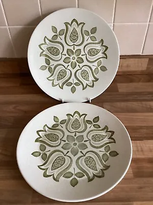 Buy 2 X J&G  Meakin TULIP TIME MAIDSTONE Vintage Retro 10” Dinner Plates Oven Proof • 10.99£
