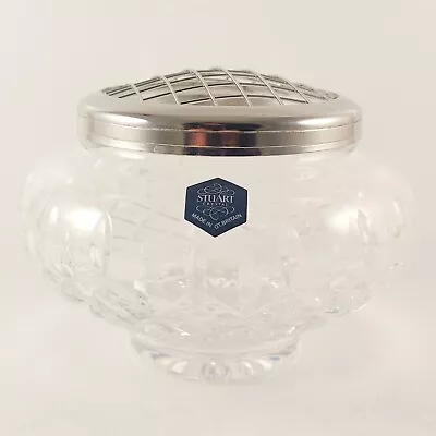 Buy Stuart Crystal Rose Bowl - Large, With Sticker, New Without Box • 19.99£