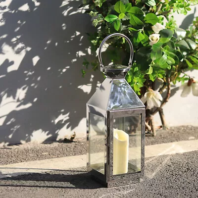 Buy Large Tall Lantern Candle Tea Light Holder Hanging / Stand Lamp Christmas Decors • 19.99£