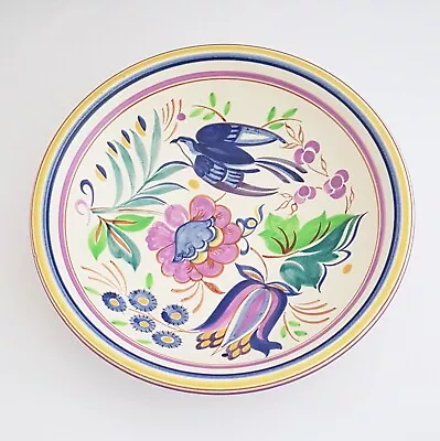 Buy Collectable Vintage Poole Pottery Bowl Blue Bird Pattern • 18£
