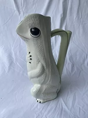 Buy Mottahedh Portuguese Pottery Gecko Lizard Reptile Ceramic 12” Pitcher Vase • 39.85£