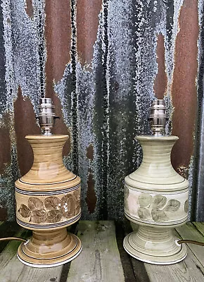 Buy Vintage Pair Jersey Pottery Ceramics Table Lamps • 49.99£