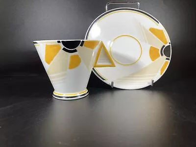 Buy Shelley Vouge Art Deco Sunburst Cup And Saucer.  Pattern 11742 • 175£