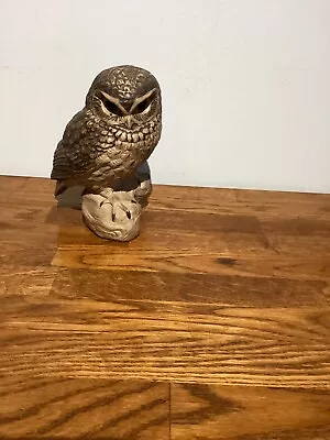 Buy Collectable Poole Pottery Stoneware Tawny Little Owl Bird Signed B. Linley Adams • 14£
