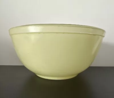Buy Vintage Pyrex Pale Yellow Sprayware Mixing Bowl 1950s Midcentury Kitchen Glass • 5£