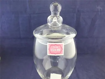 Buy Madame Posh Plain Glass Sweet Candy Jar With Lid. • 13.46£