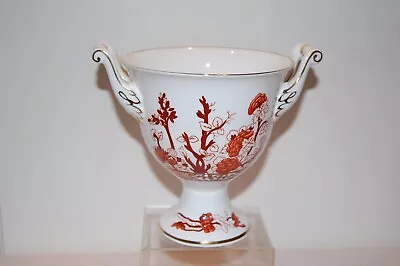 Buy Coalport Indian Tree Coral Double Handle Vase Or Sweet Dish. Good Condition. • 39.99£