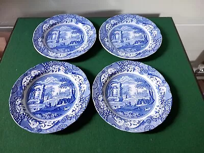 Buy Spode Blue & White Italian 4 X 10. 5 Inch Dinner Plates. New Condition. • 24£