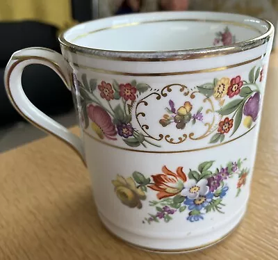 Buy Antique/Vintage Dresden Springs Hammersley Victorian Cup Mug Floral Gold England • 9.99£