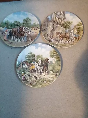 Buy   Shire Horses   1998/9 Wedgwood Limited Edition Life On The Farm 3 X W/ Plates • 8£