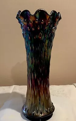 Buy Antique Northwood Carnival Glass Tree Trunk Vase Plunger Foot- Variant Midsize • 430.61£