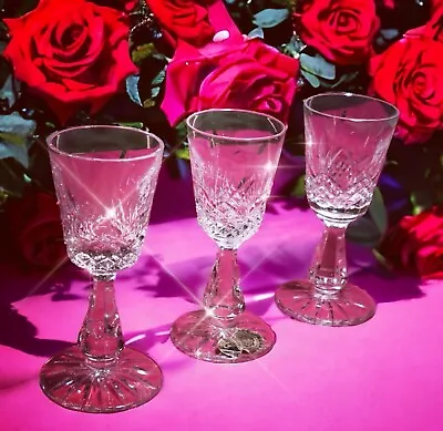 Buy Vintage Perfection WATERFORD CRYSTAL Set Of Three Sparkling Liqueur Glasses • 15£