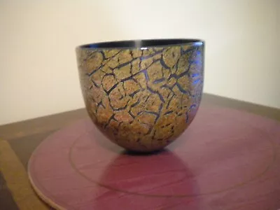 Buy Will Shakspeare Glass Bowl Crackle Crazed Effect • 50£